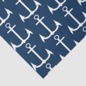 Papier Mousseline Ancre Marine Bleue Découpage (Détail)