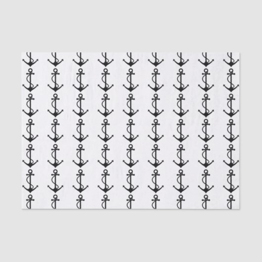 Papier Mousseline Ancre noire de base (Recto)