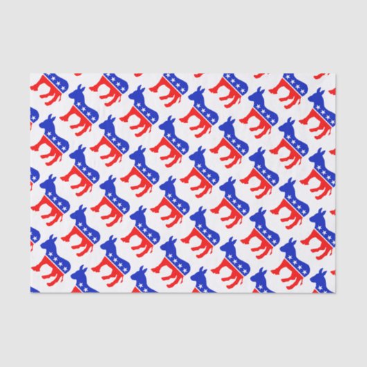 Papier Mousseline Âne de Démocrate (Recto)