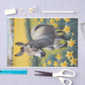 Papier Mousseline Âne Vibrant Et Daffodiques Jaunes (Artisanat)