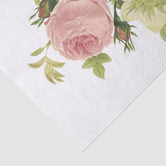 Papier Mousseline Anémone, Rose, Clematis (Détail)