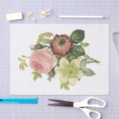 Papier Mousseline Anémone, Rose, Clematis (Artisanat)