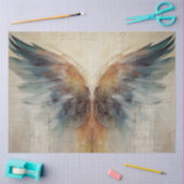 Papier Mousseline Ange Ailes 2 Ethérée Impressionnisme Abstrait (Artisanat)