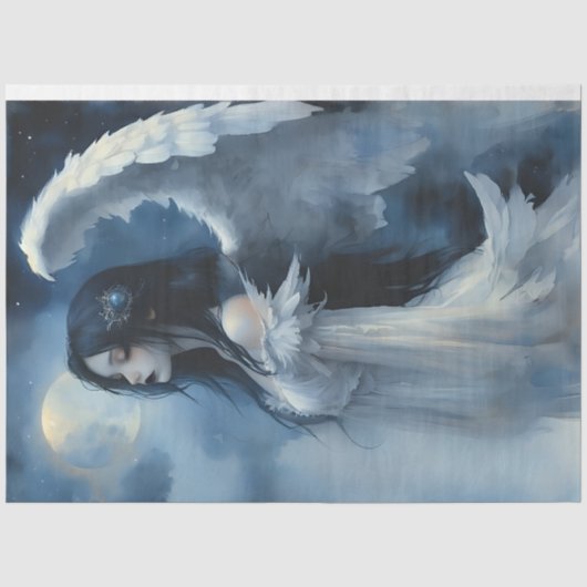 Papier Mousseline Ange de la nuit (Recto)