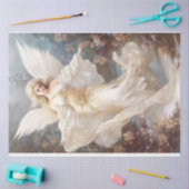 Papier Mousseline Ange de Noël d'or (Artisanat)