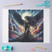 Papier Mousseline Ange de tempête noire (Artisanat)