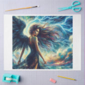 Papier Mousseline Ange de tempête noire (Artisanat)