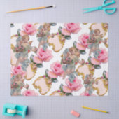 Papier Mousseline ANGE DÉMONSTRATIF CUEILlANT DES ROSES PINK (Artisanat)