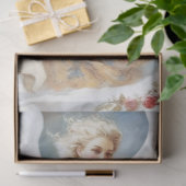 Papier Mousseline Ange d'hiver victorien (Cadeau)