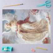 Papier Mousseline Ange d'hiver victorien (Artisanat)