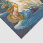 Papier Mousseline Ange jouant la musique sur une harpe (Détail)