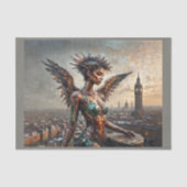 Papier Mousseline Ange noir sur Londres