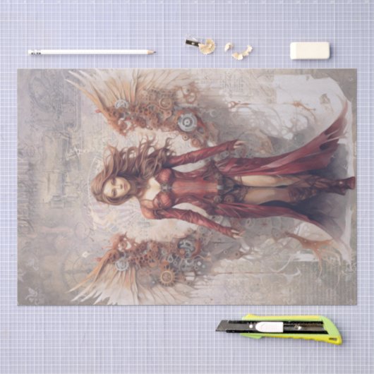 Papier Mousseline Ange Steampunk (Artisanat)