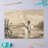 Papier Mousseline ange vintage (Artisanat)