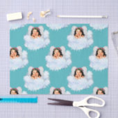 Papier Mousseline Angel dans les nuages 2-Lt Turquoise-TISSUE PAPE D (Artisanat)