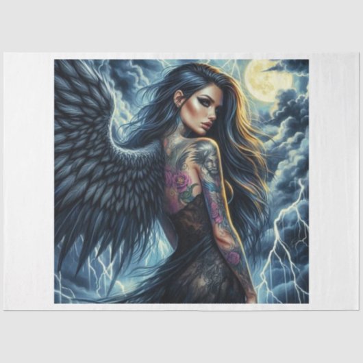 Papier Mousseline Angel de minuit (Recto)