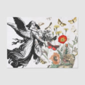 Papier Mousseline ANGEL EN Tissus AVEC FLEURS (Recto)