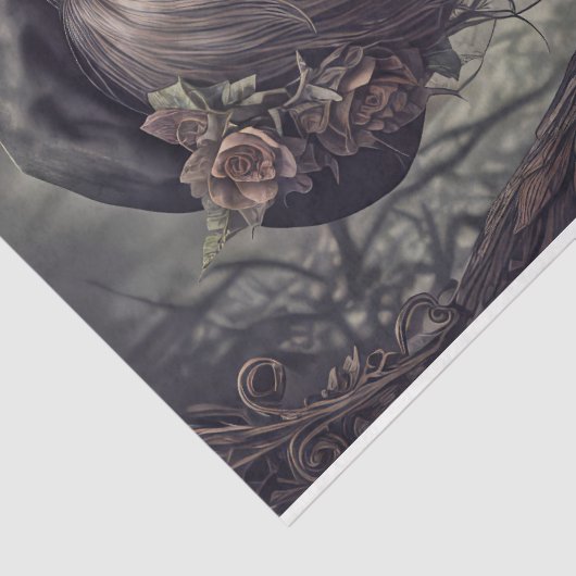 Papier Mousseline Angel gothique : Andymik - Découpage - (Détail)