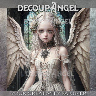 Papier Mousseline Angel gothique : Britney - Découpage -