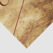 Papier Mousseline ANGEL HEART RED WAX SEAL PARCHMENT Monogramme (Détail)