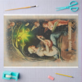 Papier Mousseline Angel Jouer Guitare Salutations Noël Soir (Artisanat)