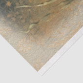 Papier Mousseline Angel Jouer Guitare Salutations Noël Soir (Détail)