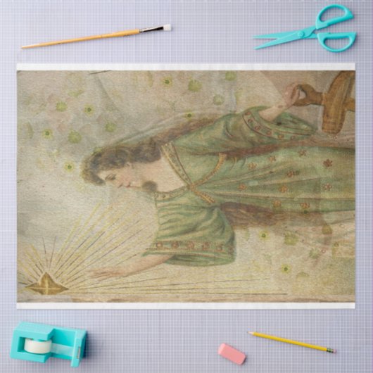 Papier Mousseline Angel Salutation Noël étoile (Artisanat)