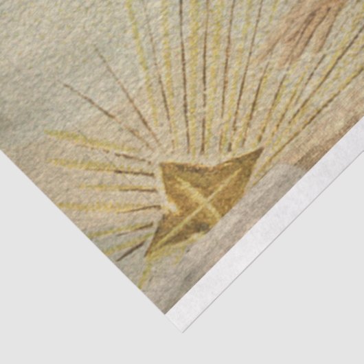 Papier Mousseline Angel Salutation Noël étoile (Détail)