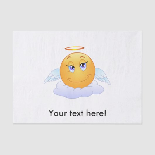 Papier Mousseline Angel smiley (Recto)