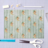 Papier Mousseline Angel victorien Sage Vert Grandes (Artisanat)