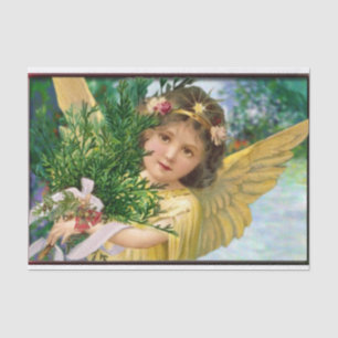 Papier Mousseline Angel vintage Dans Noël De Neige