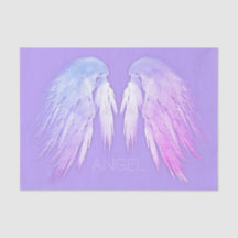 ANGEL WINGS Fairy Purple Nom personnalisé
