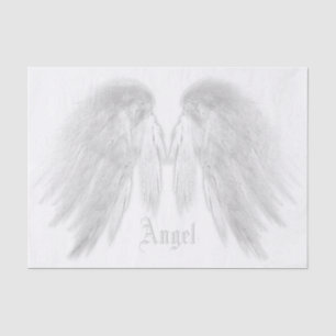 Papier Mousseline ANGEL WINGS White Nom personnalisé