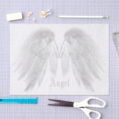 Papier Mousseline ANGEL WINGS White Nom personnalisé (Artisanat)