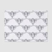 PAPIER MOUSSELINE ANGELS EN BLEUS ET BLANC (Recto)