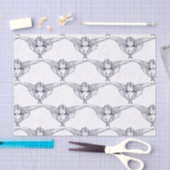 PAPIER MOUSSELINE ANGELS EN BLEUS ET BLANC (Artisanat)