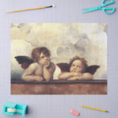 Papier Mousseline ANGES / Cherubs ailés, Nuages Raffaello Sanzio (Artisanat)