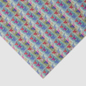 Papier Mousseline Anges de Noël avec trompettes (Détail)