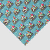 Papier Mousseline Anges de Noël rétro vintage (Détail)