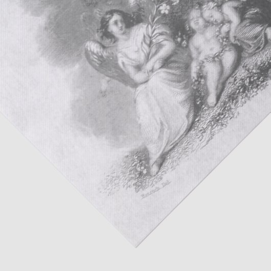 Papier Mousseline Anges et anges (Détail)