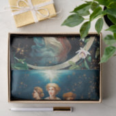 Papier Mousseline Anges, Etoiles, Femmes, Noël Lune Religieux (Cadeau)