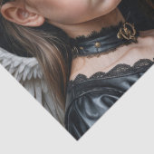 Papier Mousseline Anges gothiques pour bébés : Melissa et Adele - Dé (Détail)