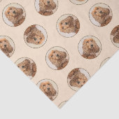 Papier Mousseline Anglais Cocker Spaniel Painting Original Chien Art (Détail)