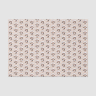 Papier Mousseline Anglais Setter Orange Belton Peinture Chien Art