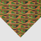 Papier Mousseline Angle Kente K01 africain classique (Détail)