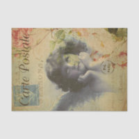 Angle Vintage français et découpage Rose