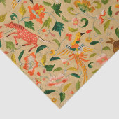 Papier Mousseline Animal Antique Cheval Oiseau Deer Rabbit (Détail)