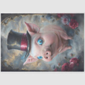 Papier Mousseline Animal drôle avec papier de découpage Casquette. (Recto)