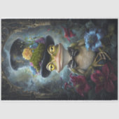 Papier Mousseline Animal drôle avec papier de découpage Casquette. (Recto)