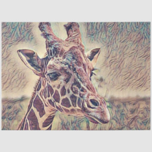 Papier Mousseline Animal Impressivet - Girafe
